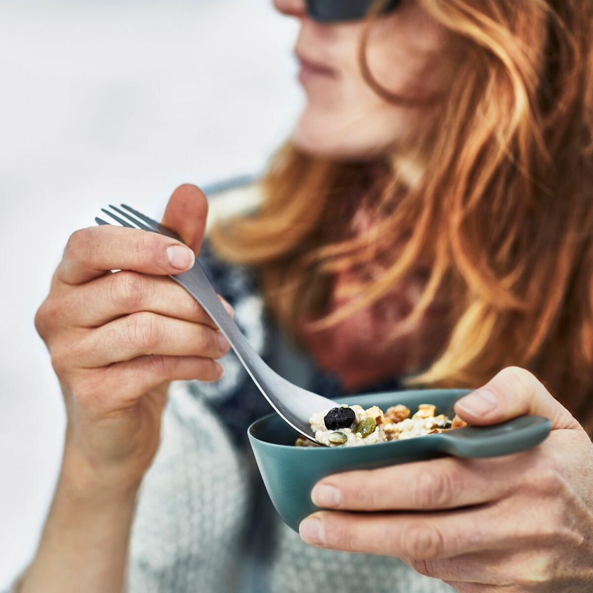 Light my fire Cestovní miska s uchem Swedish Kåsa mistypurple