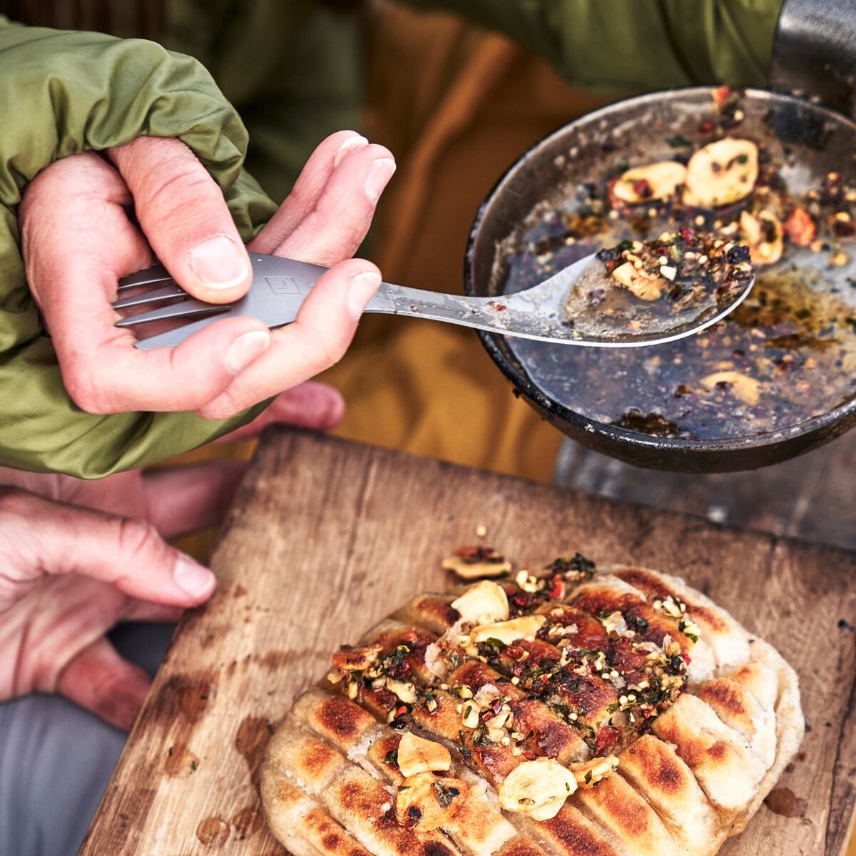 Light my fire Titanový cestovní příbor v merino obalu Swedish Spork titanium