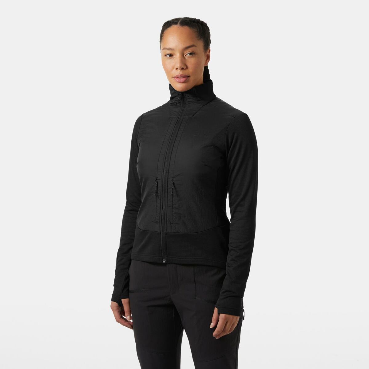 Helly Hansen Dámská fleecová bunda Versalite Hybrid fleece - black