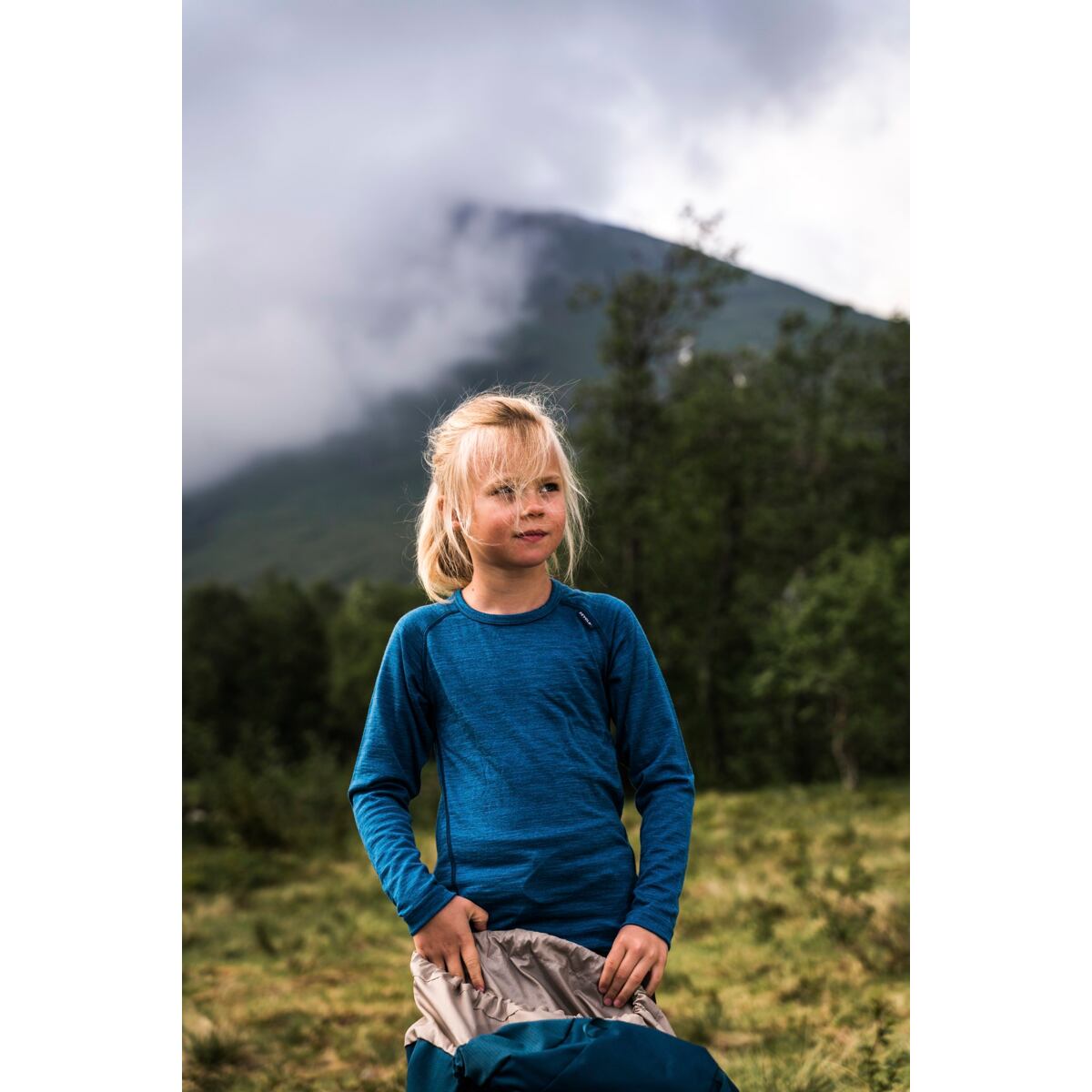 Devold Dětské funkční tričko s merinem Duo active Jr raw white s dlouhým rukávem