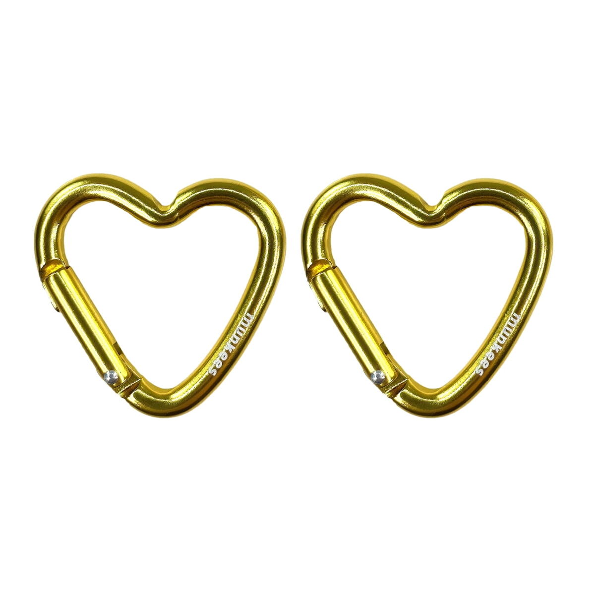 Munkees Karabina Heart Mini - 2 kusy Zlatá