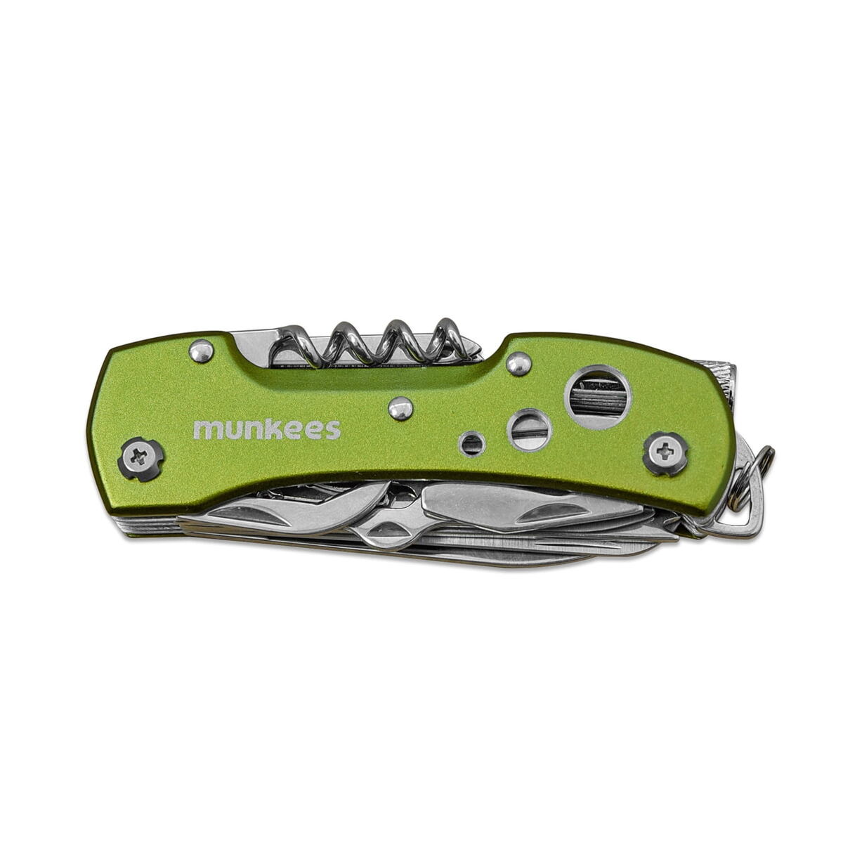 Munkees Multifunkční kapesní nůž LED knife - green