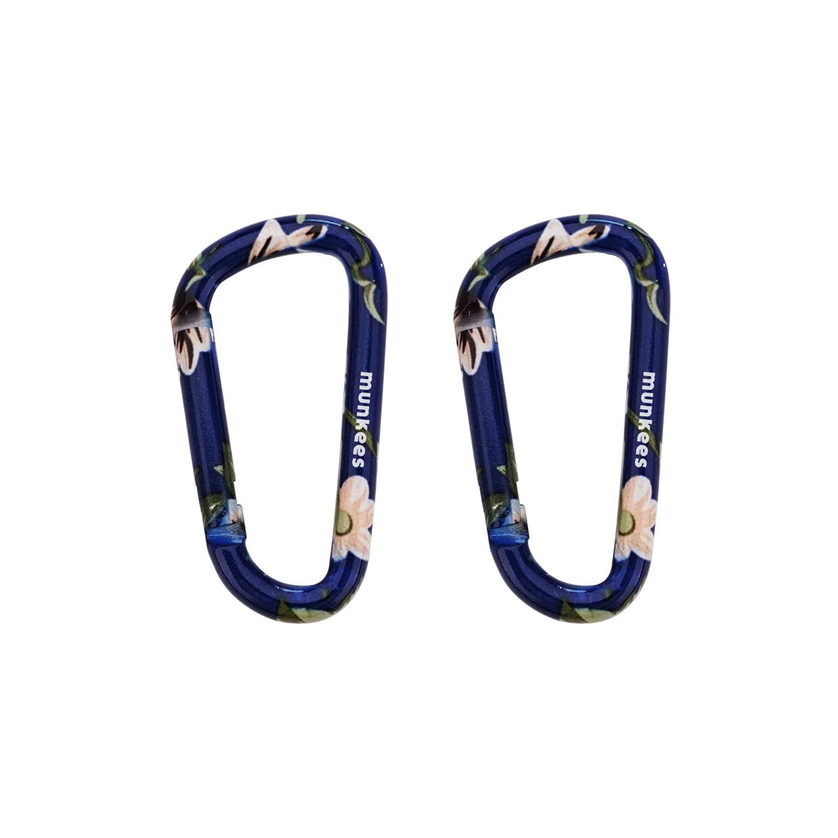 Munkees Karabina Flower Blue S - 2 kusy