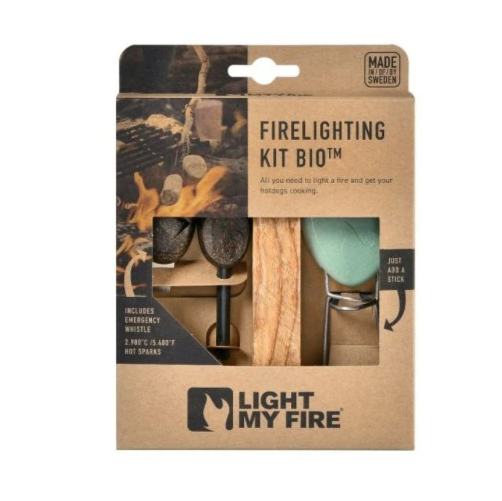 Light my fire 3dílná sada na rozdělání ohně FireLighting Kit 3pcs sandygreen/cocoshell - křesadlo