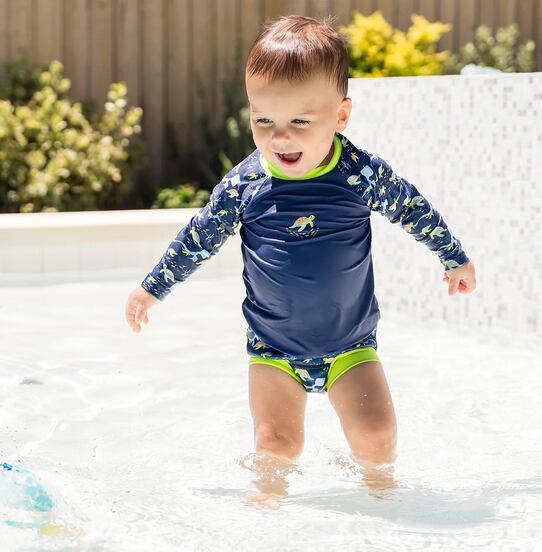 Splash About Dětské UV tričko dlouhý rukáv Turtle Tide