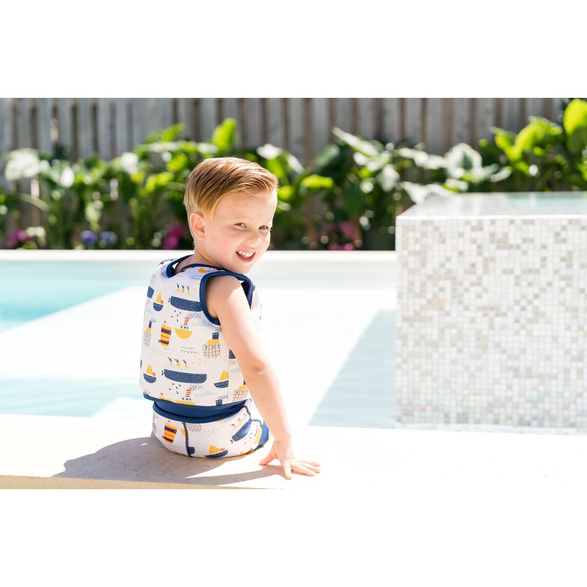 Splash About Dětské plenkové plavky Happy Nappy Tug Boats