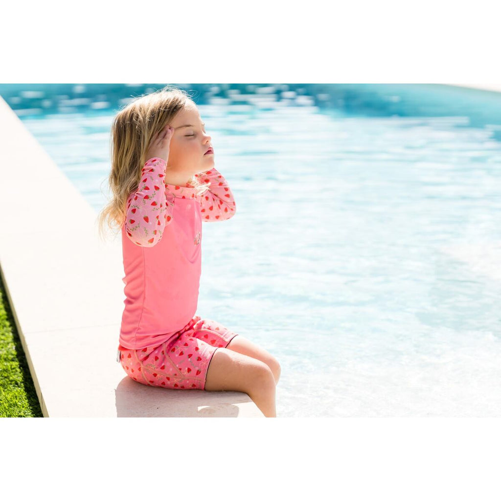 Splash About Dětské UV tričko dlouhý rukáv Strawberry Field