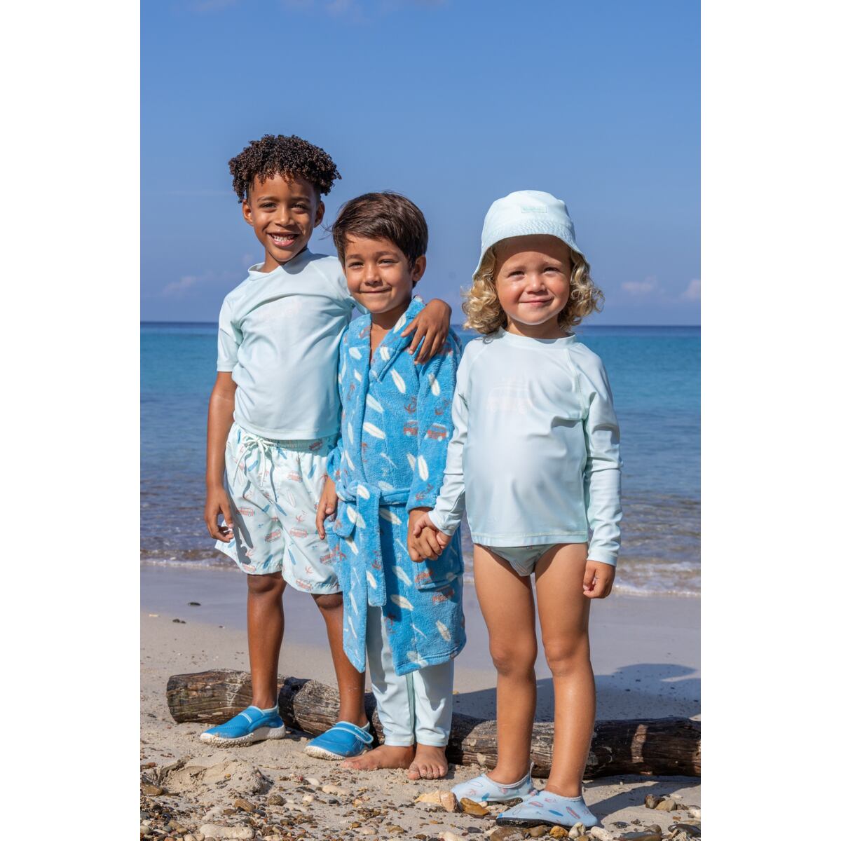 Playshoes Dětské UV legíny - mint green