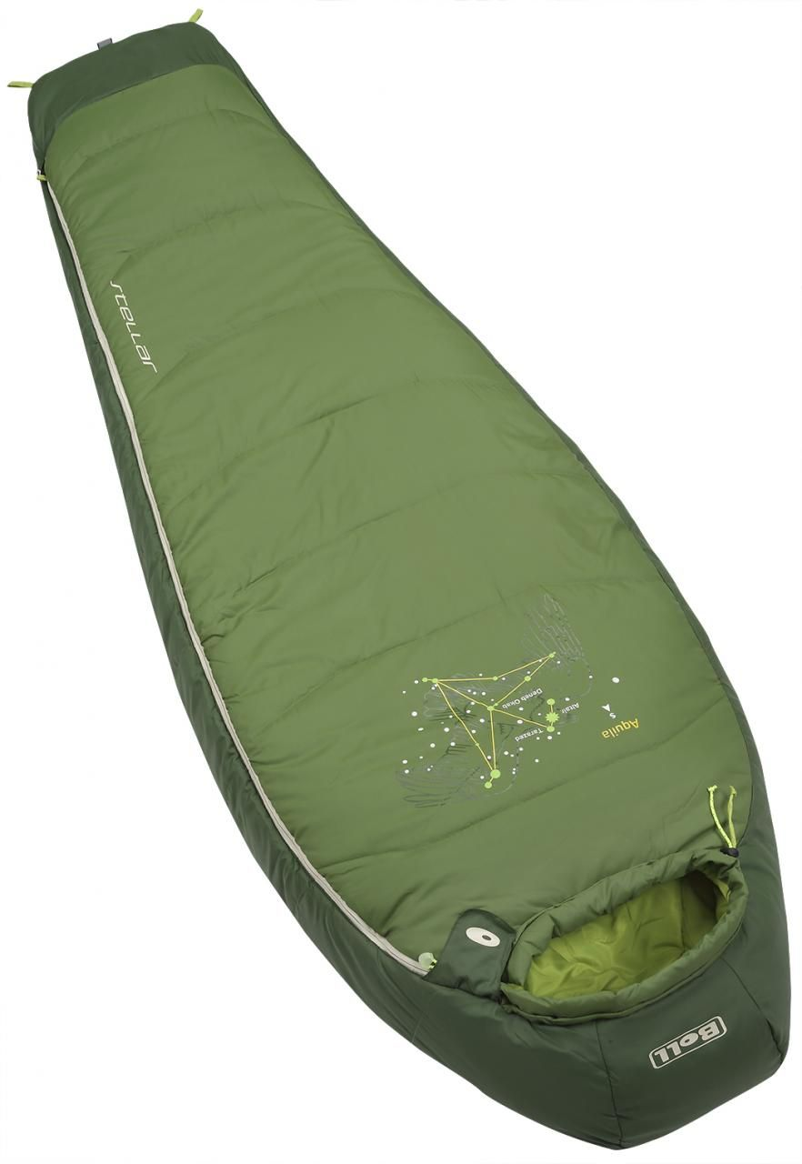 Spací pytel Boll Stellar eucalyptus/forest green - pravý (pro leváky)