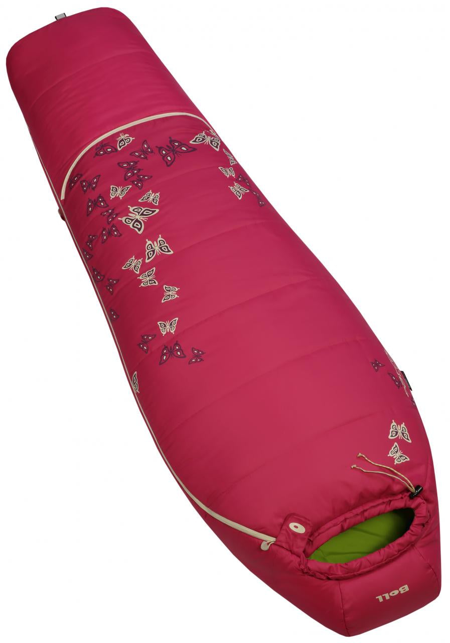 Dětský spací pytel Boll Patrol Lite fuchsia růžový ROSTOUCÍ - pravý (pro leváky)
